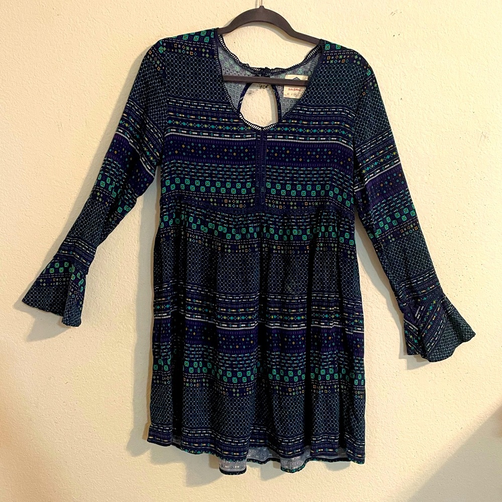 SADIE  ROBERTSON  WILD BLUE BOHO DRESS WILD BLUE